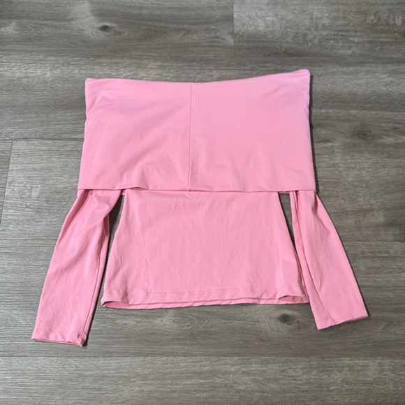 Zara Off Shoulder Long Sleeve Top - Picture 3 of 6